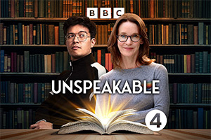 Unspeakable. Image shows left to right: Phil Wang, Susie Dent Unspeakable. Image shows left to right: Phil Wang, Susie Dent